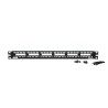 Patch Panel, 24 Port, All Metal, Black