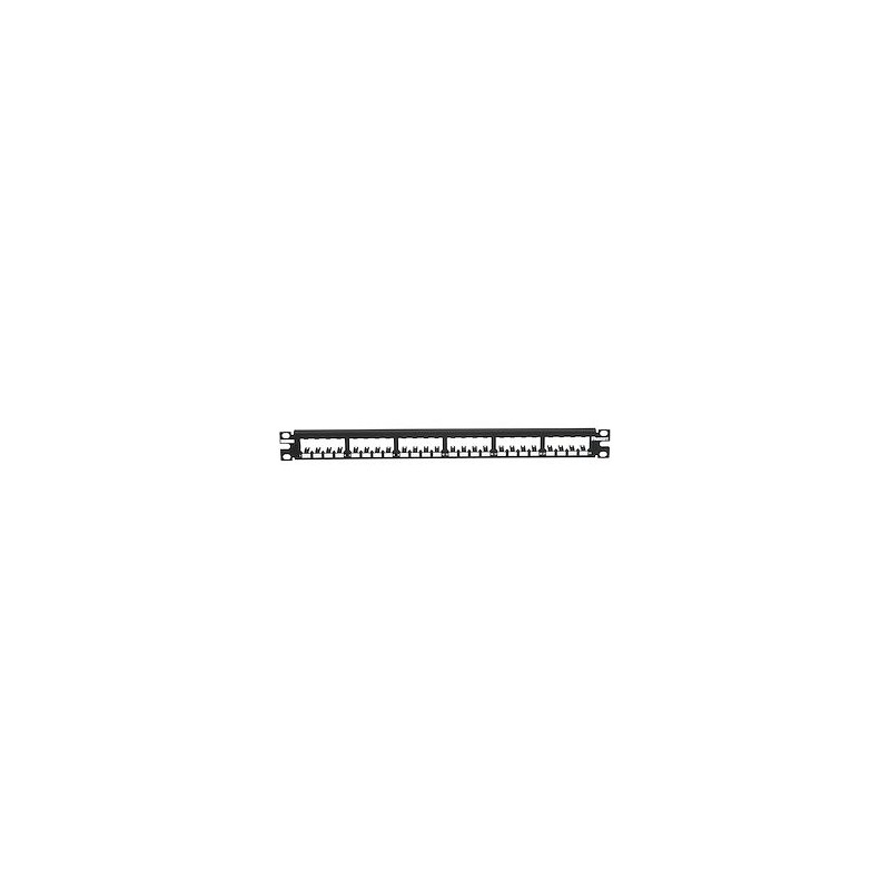 Patch Panel, 24 Port, All Metal, Black