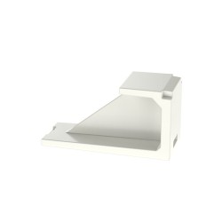 Blank Module, 1 Port, Off White