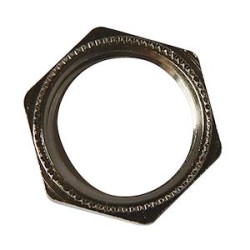 Ecrou cranté M20x 150 laiton nickelé