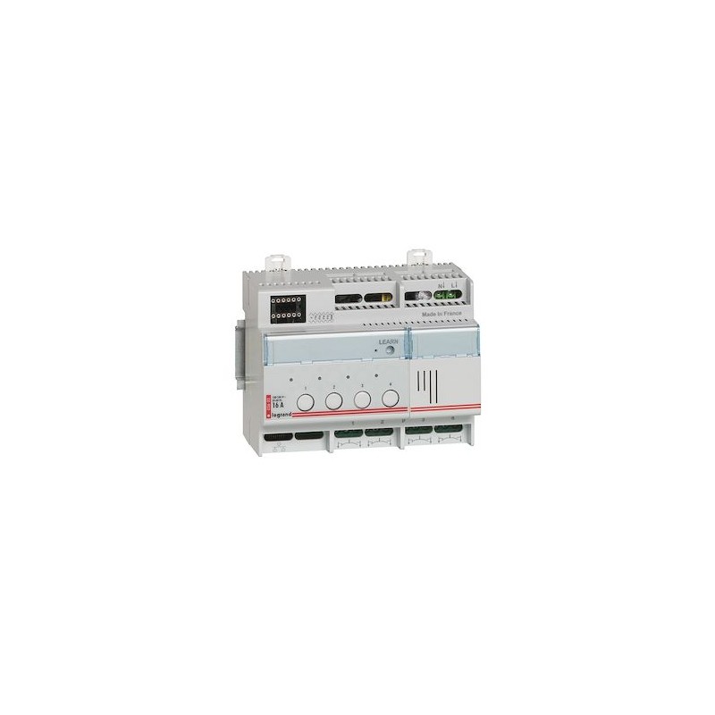 Actionneur ON/OFF avec marche forcée 4x1000W MyHOME BUS - 6 modules DIN