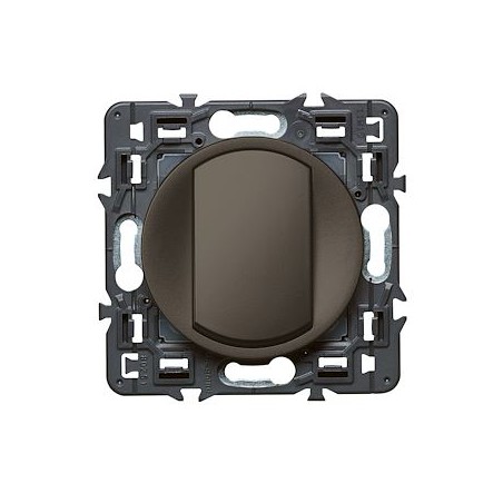 Interrupteur ou va-et-vient doigt large Céliane Soft 10A - graphite