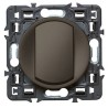Interrupteur ou va-et-vient doigt large Céliane Soft 10A - graphite