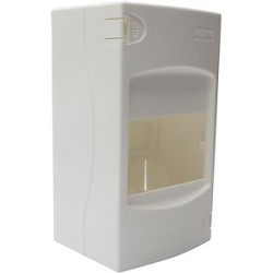 Coffret cache-bornes 4 modules - blanc RAL9003