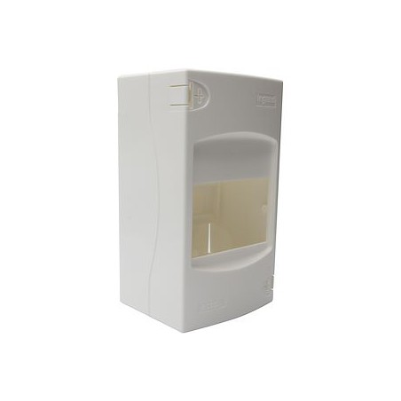 Coffret cache-bornes 4 modules - blanc RAL9003