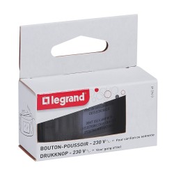 Sonnette pour intérieur - 230V - avec porte-étiquette et voyant