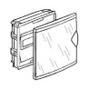 Coffret mini encastré - porte isolante transparente - 1 rangée - 6+2 modules