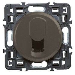 Prise RJ45 multimédia catégorie 6 FTP Céliane - Graphite