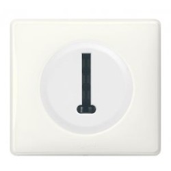 Prise téléphone avec plaque Céliane - 8 contacts en T - Blanc