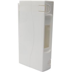 Coffret cache-bornes 1 module - blanc RAL9003