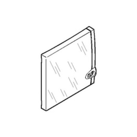 Porte IP40 IK07 pour coffret capacité mini 8 à 9 modules - blanc RAL9003