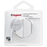 Double interrupteur ou va-et-vient avec plaque Céliane Soft - Blanc