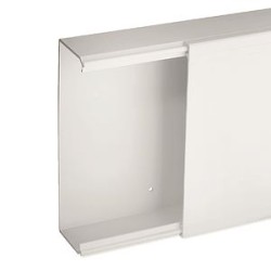 Goulotte de distribution non cloisonnable TA-E 200x60 1 compartiment blanche