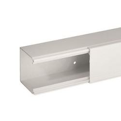 Goulotte de distribution non cloisonnable TA-E 60x60 1 compartiment blanche