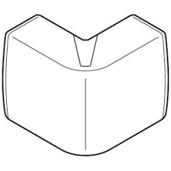 Angle extérieur Variasouple +ou-7DEG pour moulure Keva 22mmx12mm -PVC Blanc Arti