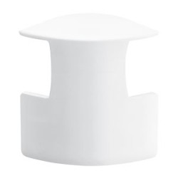 Dérivation moulure d'angle 30x30mm-Pour moulures Keva profondeur 12mm-PVC Blanc