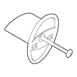 Clou Flixo - Hauteur 20mm - Sachet de 50 pièces - Pour moulures Keva - Noir