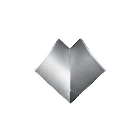 Angle intérieur et angle plat pour corniche Logix 80x80mm-PVC couleur Aluminium