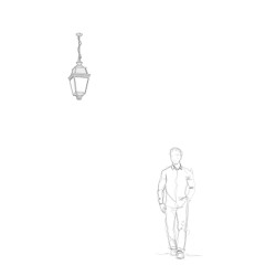 Suspension Avenue 3 N°1 clair Noir foncé 000