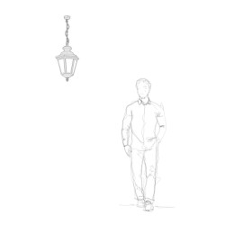 Suspension Louis XIII N°1 Laiton vernis teinté 070