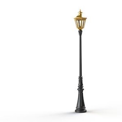 Lampadaire Louis XIII N°6 Laiton vernis teinté 070