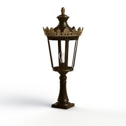 Borne Louvre N°3 E27 Patiné doré 009