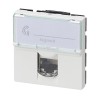 Prise RJ45 multimédia Mosaic catégorie6 STP 2 modules - blanc