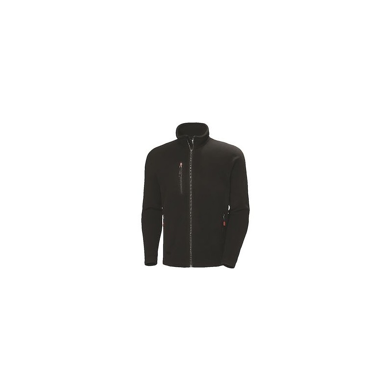 Veste polaire Oxford noire recyclée taille L