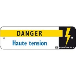 plaque alumetal 'haute tension'