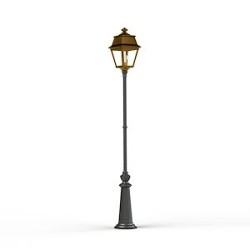 Lampadaire Avenue 2 N°9 E27 Laiton vernis teinté 070