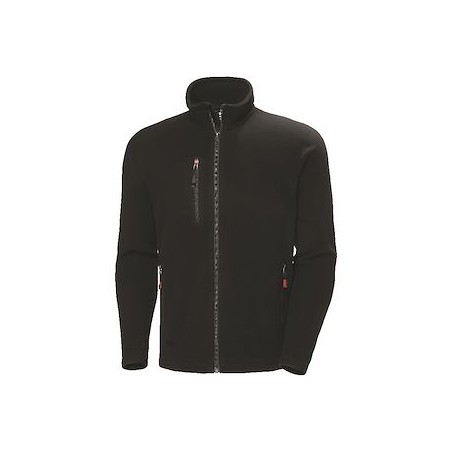 Veste polaire Oxford noire recyclée taille XXL