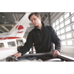 Veste polaire Oxford noire recyclée taille XXL