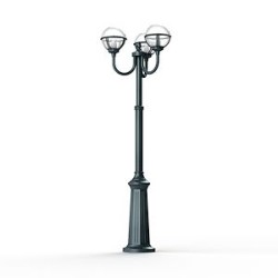 Lampadaire Boréal N°9 fume Vert de gris 008