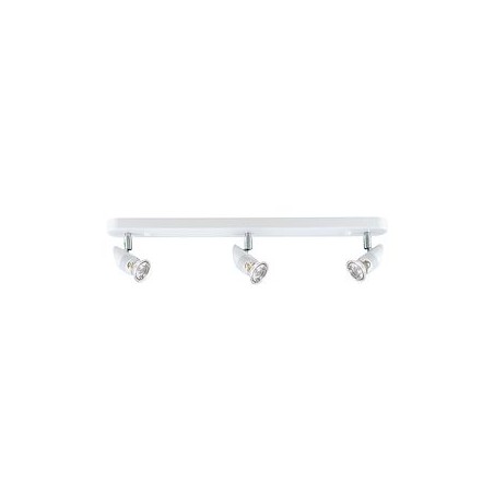 COMETE B3 - Plaf./Appl.Mur 3 spots GU10, blanc, a/lpes LED 4W 3000K 500lm incl