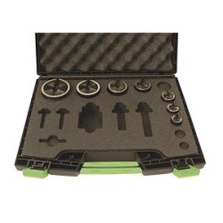Coffret 9 poinçons et matrices e-vo3+, PE 9 à 48 sans 42, sans axe.