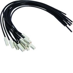 Câble de raccordement,500mm,noir, 6mm²,avec fiche, pour Répartiteur multifiche