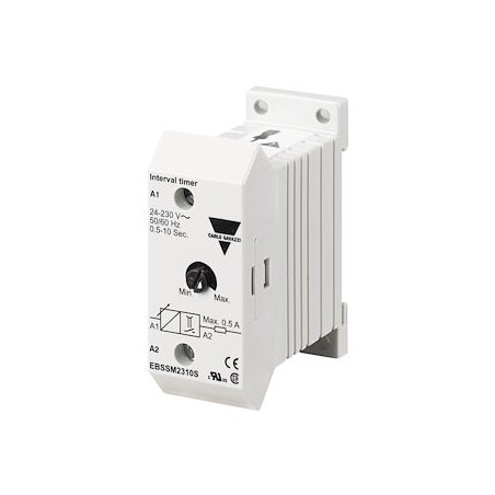 Tempo minia-temporisé mise sous tension-2 fils-0,1 à 1min-Vis-24-230 Vca/cc