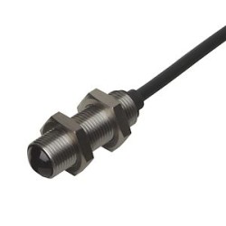 Cellule photo. barrage récepteur acier inox M12 2DEG,cable