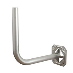 Bras de déport mural pour parabole max D 1m - tube D50 long 525 mm - Galvanisé