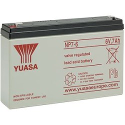 Batterie stationnaire étanche au plomb NP 7Ah 6V - bac standard