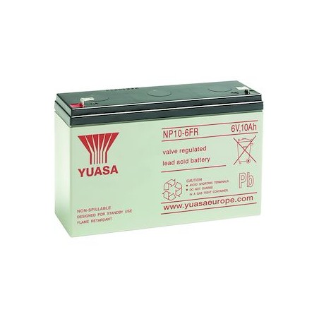 Batterie stationnaire étanche au plomb NP 10Ah 6V - bac fr