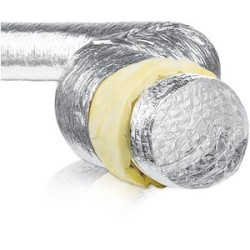 Gaine souple alu iso thermique 25 mm, classement M0/M1, D 200 mm, longueur 10 m