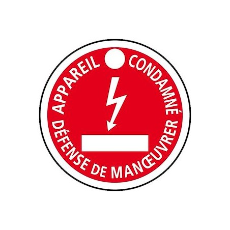 disque polyplex 'appareil condamne' 80mm