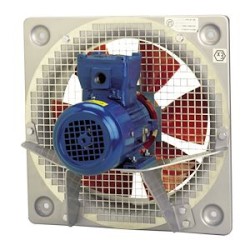 Ventilateur hélicoïde mural ATEX IIBT5, 8000 m3/h, tri 230/400V, D 450 mm