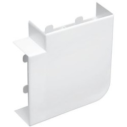 Angle plat - Pour goulotte Logix et Logix ZH 130x50mm - Blanc Artic