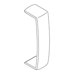 Joint de couvercle recouvrant pour moulure Keva 50mmx15mm - PVC Blanc Artic