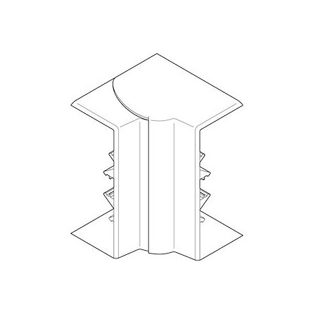 Angle intérieur variable 80DEG à 120DEG - Pour goulotte Logix 160x50mm - Blanc A