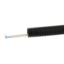 Conduit ICTA Chronofil D20mm pour courant fort à téléreport simple - noir