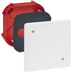 Boîte complète Batibox maçonnerie pour dérivation rectangulaire 120x120x40mm