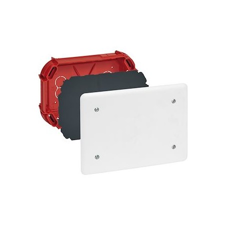 Boîte complète Batibox maçonnerie pour dérivation rectangulaire 165x115x40mm